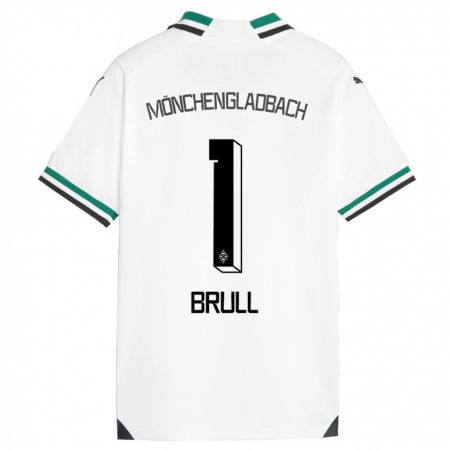 Kandiny Herren Maximilian Brüll #1 Weiß Grün Heimtrikot Trikot 2023/24 T-Shirt