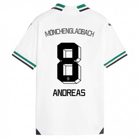 Kandiny Herren Noah Andreas #8 Weiß Grün Heimtrikot Trikot 2023/24 T-Shirt