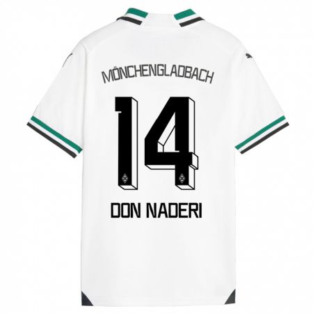 Kandiny Herren Ryan Don Naderi #14 Weiß Grün Heimtrikot Trikot 2023/24 T-Shirt