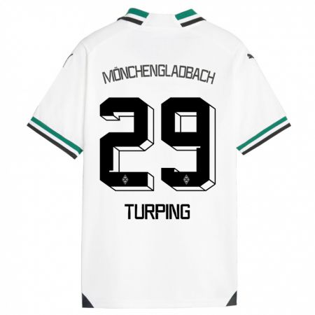 Kandiny Herren Selim Turping #29 Weiß Grün Heimtrikot Trikot 2023/24 T-Shirt