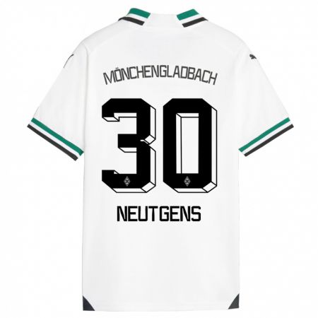 Kandiny Herren Maximilian Neutgens #30 Weiß Grün Heimtrikot Trikot 2023/24 T-Shirt