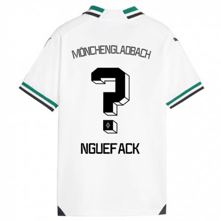 Kandiny Herren Mathieu Nguefack #0 Weiß Grün Heimtrikot Trikot 2023/24 T-Shirt