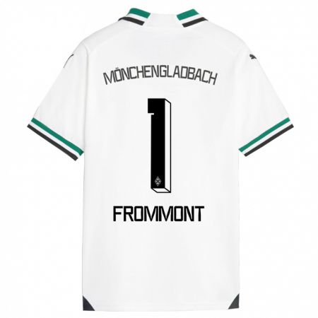 Kandiny Herren Romina Frommont #1 Weiß Grün Heimtrikot Trikot 2023/24 T-Shirt