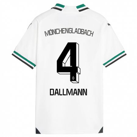 Kandiny Herren Jule Dallmann #4 Weiß Grün Heimtrikot Trikot 2023/24 T-Shirt