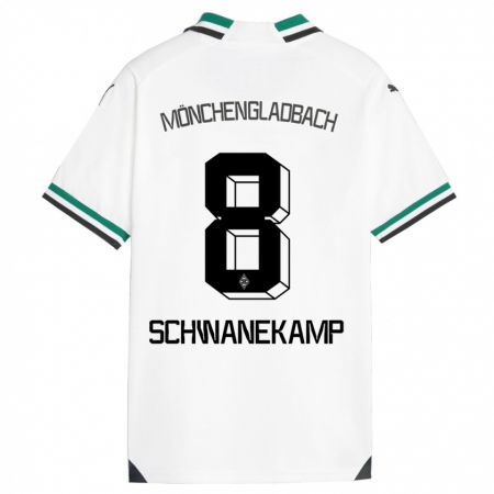 Kandiny Herren Jana Schwanekamp #8 Weiß Grün Heimtrikot Trikot 2023/24 T-Shirt