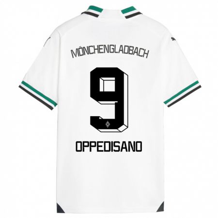 Kandiny Herren Valentina Oppedisano #9 Weiß Grün Heimtrikot Trikot 2023/24 T-Shirt