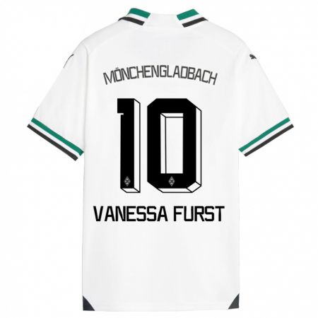 Kandiny Herren Vanessa Fürst #10 Weiß Grün Heimtrikot Trikot 2023/24 T-Shirt