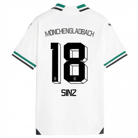 Kandiny Herren Michelle Sinz #18 Weiß Grün Heimtrikot Trikot 2023/24 T-Shirt