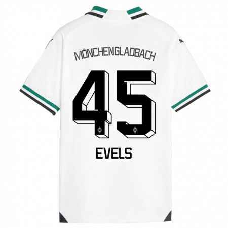 Kandiny Herren Emily Evels #45 Weiß Grün Heimtrikot Trikot 2023/24 T-Shirt