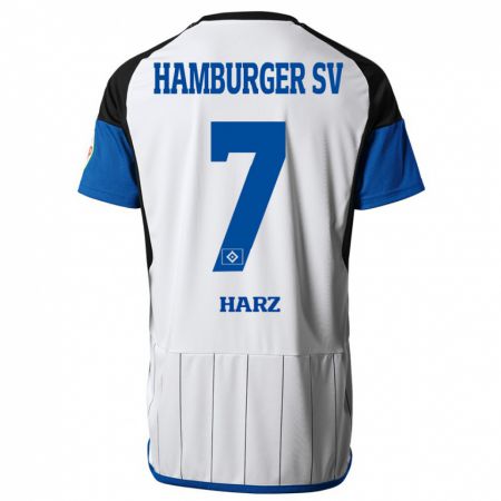 Kandiny Herren Theo Harz #7 Weiß Heimtrikot Trikot 2023/24 T-Shirt