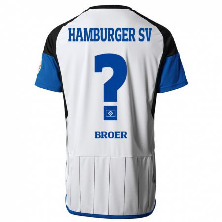 Kandiny Herren Yannick Tim Bröer #0 Weiß Heimtrikot Trikot 2023/24 T-Shirt