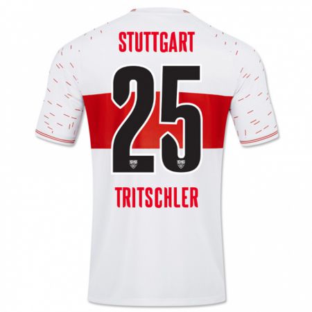 Kandiny Herren David Tritschler #25 Weiß Heimtrikot Trikot 2023/24 T-Shirt