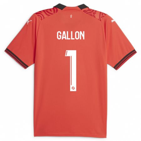 Kandiny Herren Gauthier Gallon #1 Rot Heimtrikot Trikot 2023/24 T-Shirt