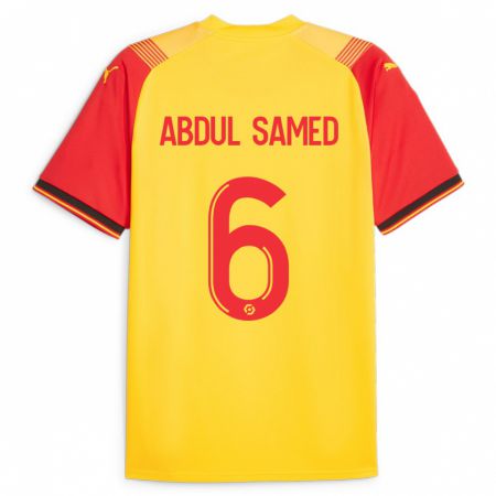 Kandiny Herren Salis Abdul Samed #6 Gelb Heimtrikot Trikot 2023/24 T-Shirt