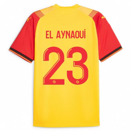 Kandiny Herren Neil El Aynaoui #23 Gelb Heimtrikot Trikot 2023/24 T-Shirt