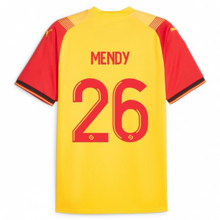 Kandiny Herren Nampalys Mendy #26 Gelb Heimtrikot Trikot 2023/24 T-Shirt