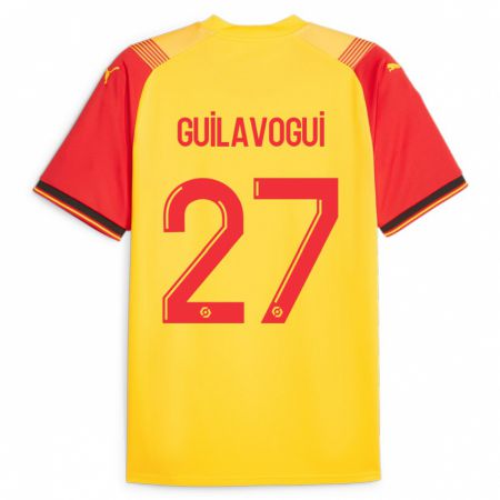 Kandiny Herren Morgan Guilavogui #27 Gelb Heimtrikot Trikot 2023/24 T-Shirt