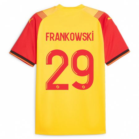 Kandiny Herren Przemyslaw Frankowski #29 Gelb Heimtrikot Trikot 2023/24 T-Shirt