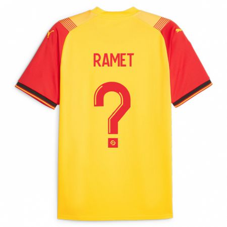 Kandiny Herren Simon Ramet #0 Gelb Heimtrikot Trikot 2023/24 T-Shirt