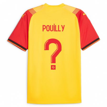 Kandiny Herren Tom Pouilly #0 Gelb Heimtrikot Trikot 2023/24 T-Shirt