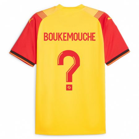 Kandiny Herren Amine Boukemouche #0 Gelb Heimtrikot Trikot 2023/24 T-Shirt