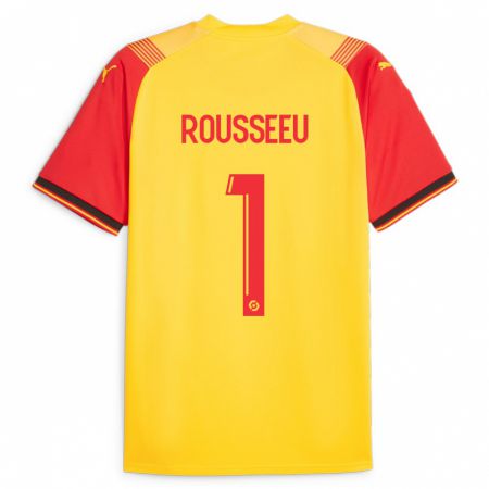Kandiny Herren Justine Rousseeu #1 Gelb Heimtrikot Trikot 2023/24 T-Shirt