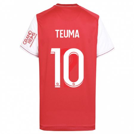 Kandiny Herren Teddy Teuma #10 Rot Heimtrikot Trikot 2023/24 T-Shirt