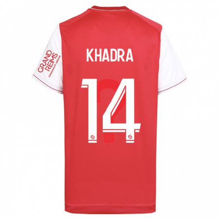 Kandiny Herren Reda Khadra #14 Rot Heimtrikot Trikot 2023/24 T-Shirt