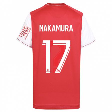 Kandiny Herren Keito Nakamura #17 Rot Heimtrikot Trikot 2023/24 T-Shirt