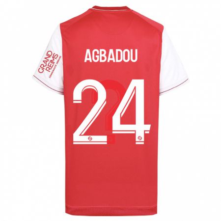 Kandiny Herren Emmanuel Agbadou #24 Rot Heimtrikot Trikot 2023/24 T-Shirt