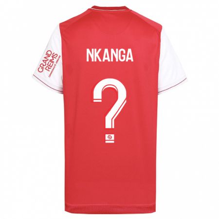 Kandiny Herren Dayvin Nkanga #0 Rot Heimtrikot Trikot 2023/24 T-Shirt