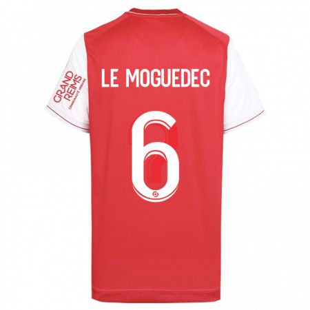 Kandiny Herren Anaële Le Moguédec #6 Rot Heimtrikot Trikot 2023/24 T-Shirt