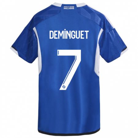 Kandiny Herren Jessy Deminguet #7 Blau Heimtrikot Trikot 2023/24 T-Shirt