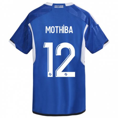 Kandiny Herren Lebo Mothiba #12 Blau Heimtrikot Trikot 2023/24 T-Shirt