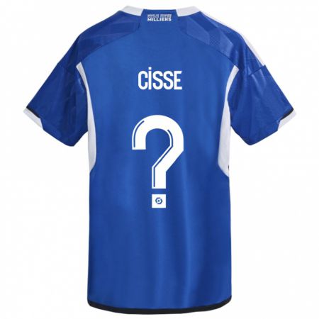 Kandiny Herren Louis Cisse #0 Blau Heimtrikot Trikot 2023/24 T-Shirt
