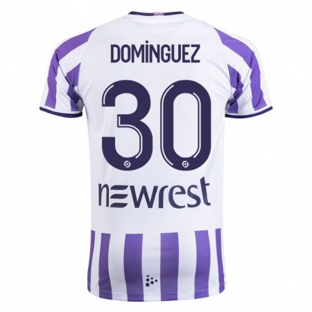 Kandiny Herren Álex Domínguez #30 Weiß Heimtrikot Trikot 2023/24 T-Shirt