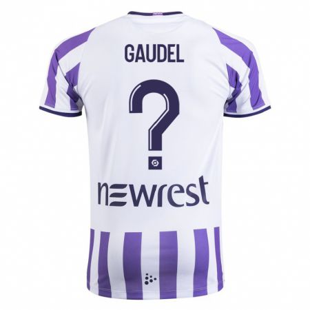Kandiny Herren Raphaël Gaudel #0 Weiß Heimtrikot Trikot 2023/24 T-Shirt