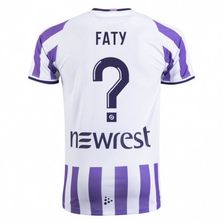 Kandiny Herren Enzo Faty #0 Weiß Heimtrikot Trikot 2023/24 T-Shirt
