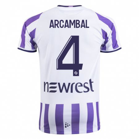 Kandiny Herren Anais Arcambal #4 Weiß Heimtrikot Trikot 2023/24 T-Shirt