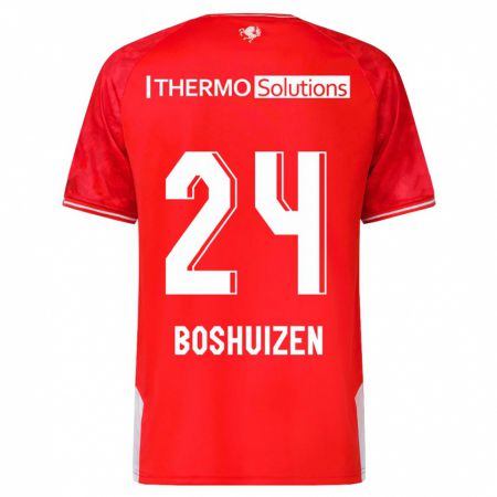 Kandiny Herren Annouk Boshuizen #24 Rot Heimtrikot Trikot 2023/24 T-Shirt