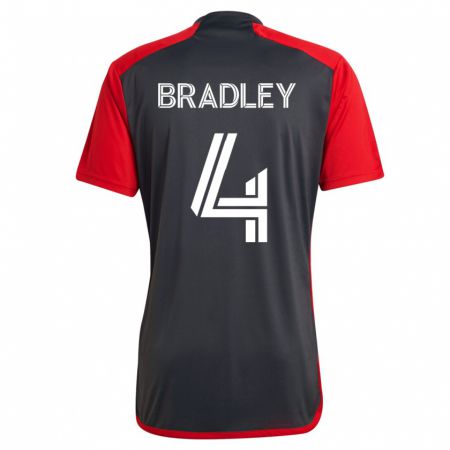 Kandiny Herren Michael Bradley #4 Grau Heimtrikot Trikot 2023/24 T-Shirt