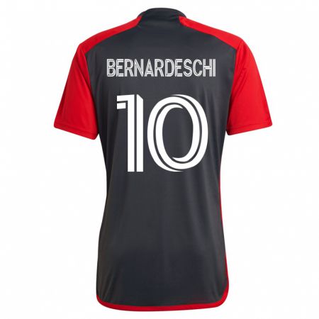 Kandiny Herren Federico Bernardeschi #10 Grau Heimtrikot Trikot 2023/24 T-Shirt