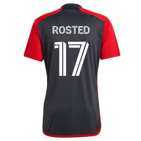 Kandiny Herren Sigurd Rosted #17 Grau Heimtrikot Trikot 2023/24 T-Shirt