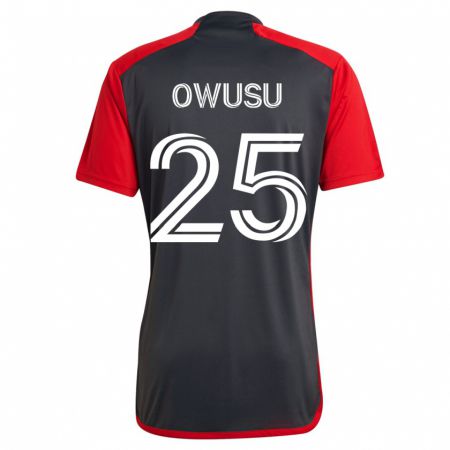 Kandiny Herren Prince Osei Owusu #25 Grau Heimtrikot Trikot 2023/24 T-Shirt