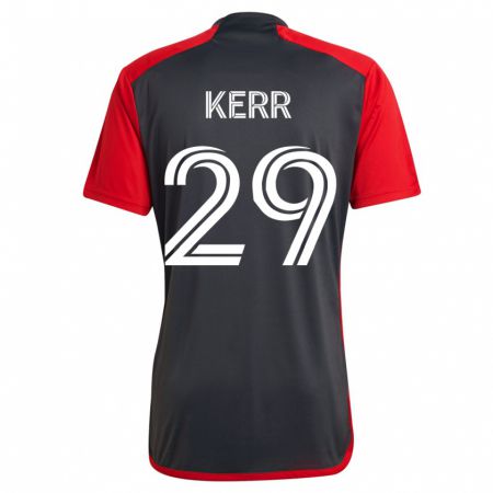 Kandiny Herren Deandre Kerr #29 Grau Heimtrikot Trikot 2023/24 T-Shirt