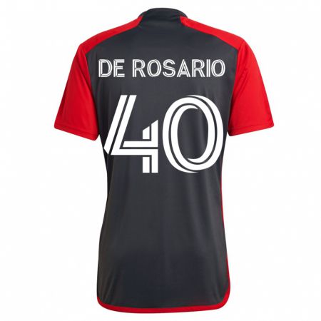 Kandiny Herren Adisa De Rosario #40 Grau Heimtrikot Trikot 2023/24 T-Shirt