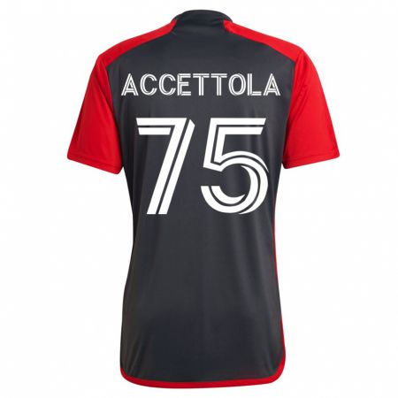 Kandiny Herren Luca Accettola #75 Grau Heimtrikot Trikot 2023/24 T-Shirt
