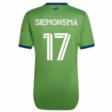 Kandiny Herren Sianna Siemonsma #17 Grün Heimtrikot Trikot 2023/24 T-Shirt