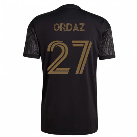 Kandiny Herren Nathan Ordaz #27 Schwarz Heimtrikot Trikot 2023/24 T-Shirt