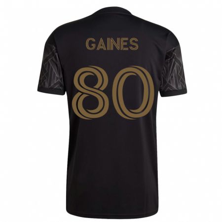 Kandiny Herren Julian Gaines #80 Schwarz Heimtrikot Trikot 2023/24 T-Shirt